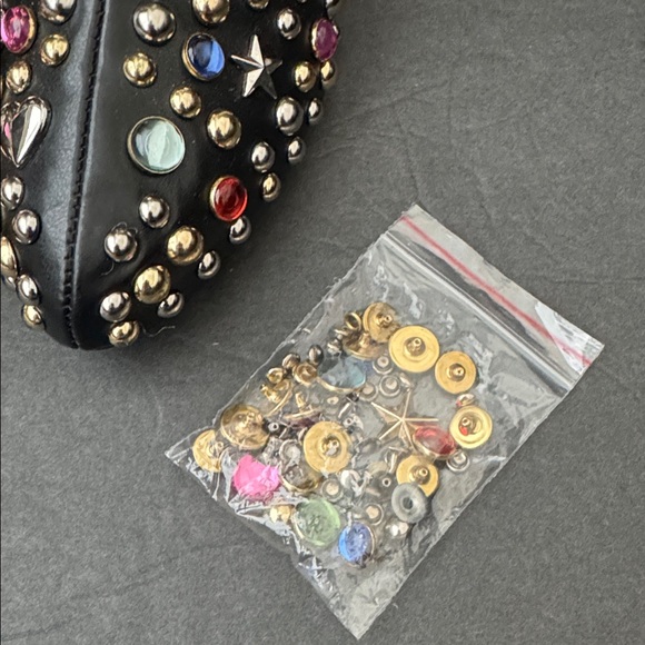 Current Mood Darkstar Embellished Gem Black Ankle Boots Rock Like A STAR Size 7 - Picture 9 of 9